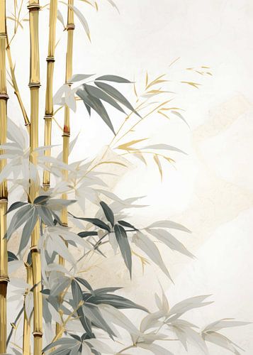 Bamboe Abstract Goud Decor van Morgan