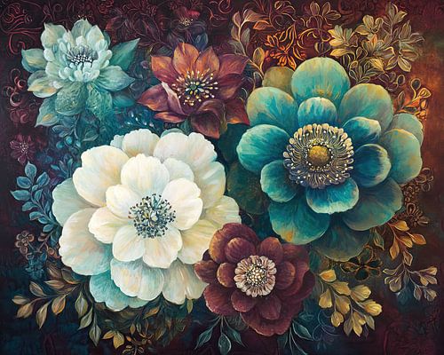 Expressieve Bloemen in Kunst