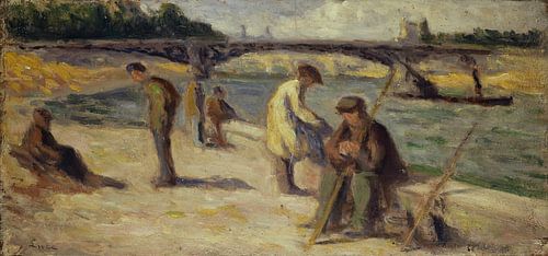 Maximilien Luce, Die Bank des Quai Malaquais von Atelier Liesjes