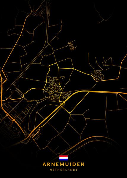 Arnemuiden City Map by Kenda Maruyama