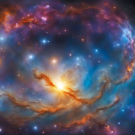 Universum-Kosmos-sterrenstelsel-heelal-4 van Carina Dumais