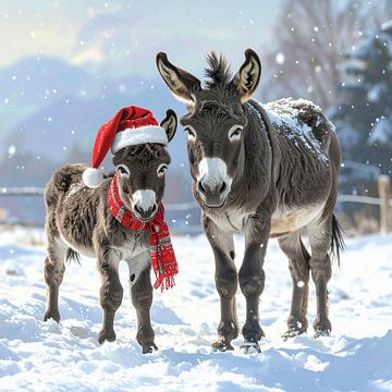 Esel zu Weihnachten... von Ans Bastiaanssen