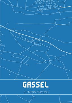 Blueprint | Map | Gassel (North Brabant) by Rezona