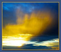 Sunset with Rain