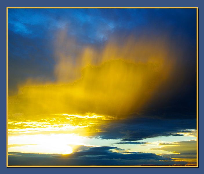 Sunset with Rain von Christiane Behrmann