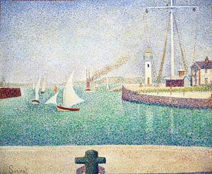 Der Hafen von Honfleur von Georges Seurat (1886). von Studio POPPY