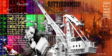 Stad Rotterdam van Nicky - digital mixed media art