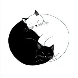 Yin-Yang-Katzen von TheXclusive Art