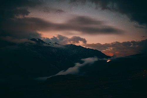 Tre Cime di Lavaredo Nocturnal Sky