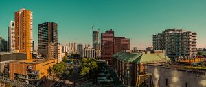 Panoramablick über das Stadtzentrum von Rotterdam von Lima Fotografie