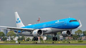 Das neueste Flugzeug von KLM: der Airbus A321neo.