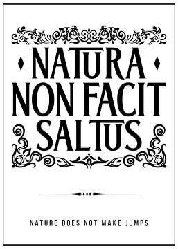 Natura Non Facit Saltus - Nature Does Not Make Jumps by Pixelbull Design