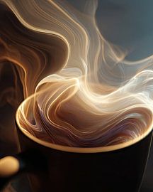 Kaffee oder Cappuccino – abstrakt von Egon Zitter