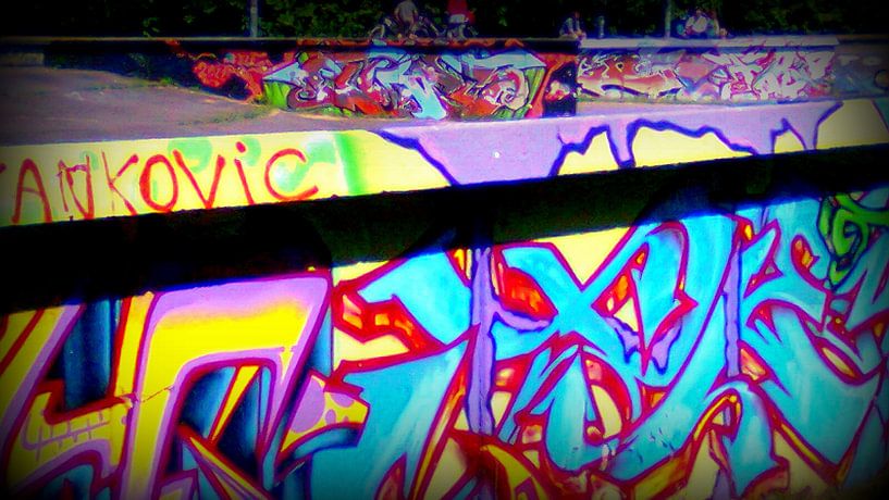 Graffiti skatebaan von Nicky`s Prints