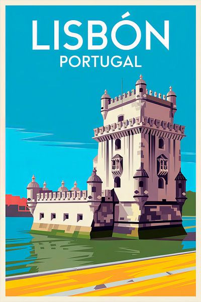 Lisbon, Portugal by Poster Art Shop