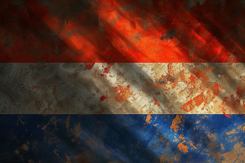 Flagge Niederlande von fernlichtsicht