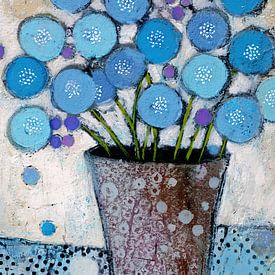 Cheerful Blue Blooms by Flower Studio