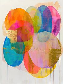 Zen Abstract kleurrijk schilderij van Zen en Meer