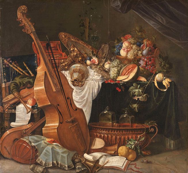 Stillleben, Johann Friedrich Grueber von Meisterhafte Meister