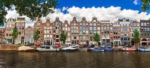 Prinsengracht Amsterdam lineaire panorama van Dennis van de Water