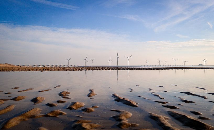 Ruhe und Frieden am Strand von Zeeland von Esmée Fotografeert