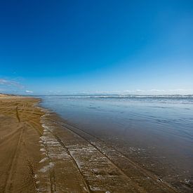 La plage de Ninety mile en Nouvelle-Zélande sur Candy Rothkegel / Bonbonfarben