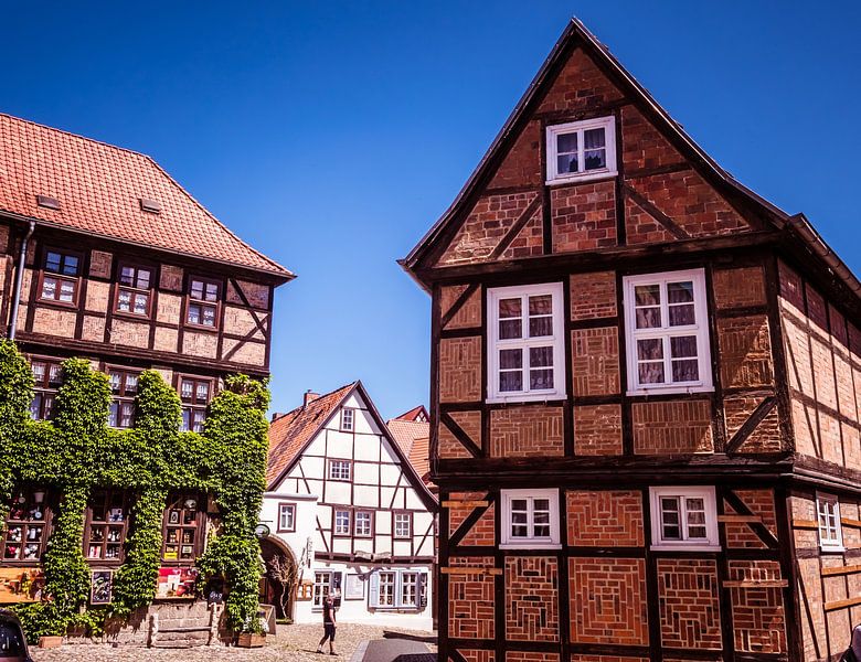Altstadt mit Fachwerkhäusern von Quedlinburg im Harz von Animaflora PicsStock
