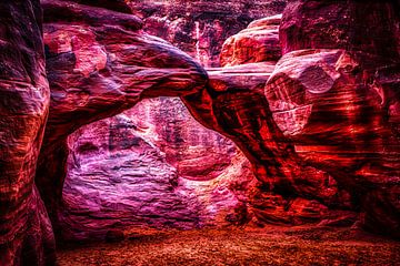 Roter Felsenbogen im Arches National Park Utah USA von Dieter Walther