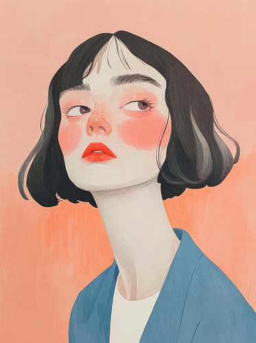Girl with Rosy Cheeks