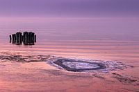 IJsselmeer bij Hindeloopen in de winter
