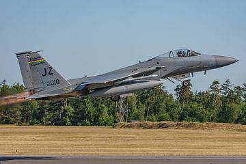 Take-off Bayou Militia McDonnell Douglas F-15C Eagle. van Jaap van den Berg
