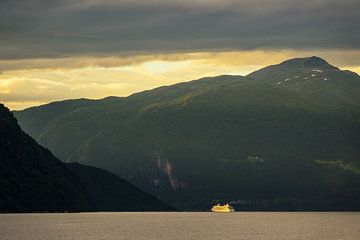 View to the Storfjord in Norway by Rico Ködder