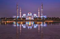Sheikh Zayed Moschee bei Nacht von Bart Hendrix Miniaturansicht