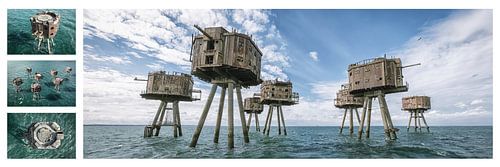 Maunsell Sea Forts, Thames Estuary by Walther Siksma