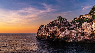 Sonnenuntergang auf Mallorca mit Finca