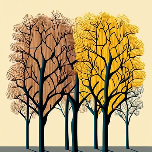 Illustration d'arbre minimaliste
