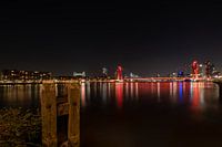 Skyline Rotterdam Willemsbrug Erasmusbrug