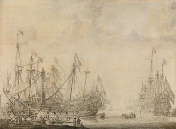 Schiffe nach der Schlacht, Willem van de Velde