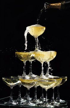 Champagne Fountain van David Potter