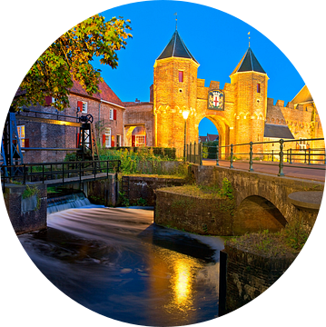 Panorama  de Eems en Koppelpoort Amersfoort van Anton de Zeeuw