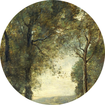 Herinnering aan het strand van Napels, Jean-Baptiste Corot