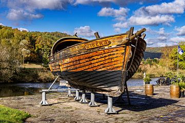 Das Werra Schiff im Hafen von Wanfried