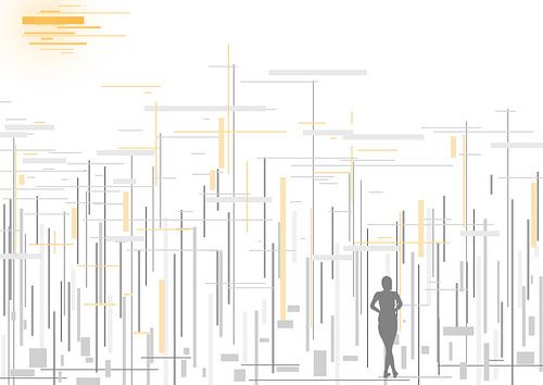 abstract lines #2 van David Berkhoff