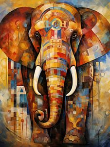 Éléphant abstrait