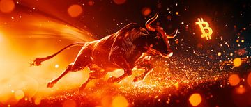 Bulls in the Bitcoin market - Dynamic by Poster Art Shop
