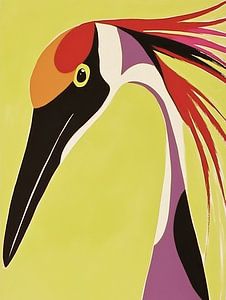 Großer Vogel mit Schnabel