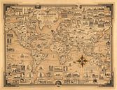 World Wonders, A Pictorial Map by World Maps thumbnail
