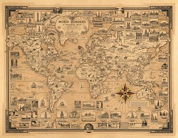 World Wonders, A Pictorial Map