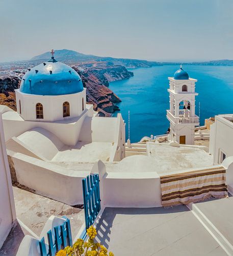 Blue church dome, Firostefani, Santorini, Greece