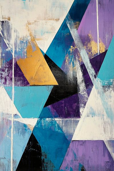 Geometrische Melodie – Farbenspiel von Poster Art Shop